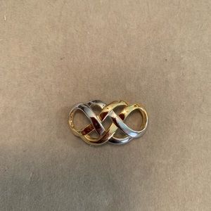 Lia Sophia Overlap Gold and Silver Slide